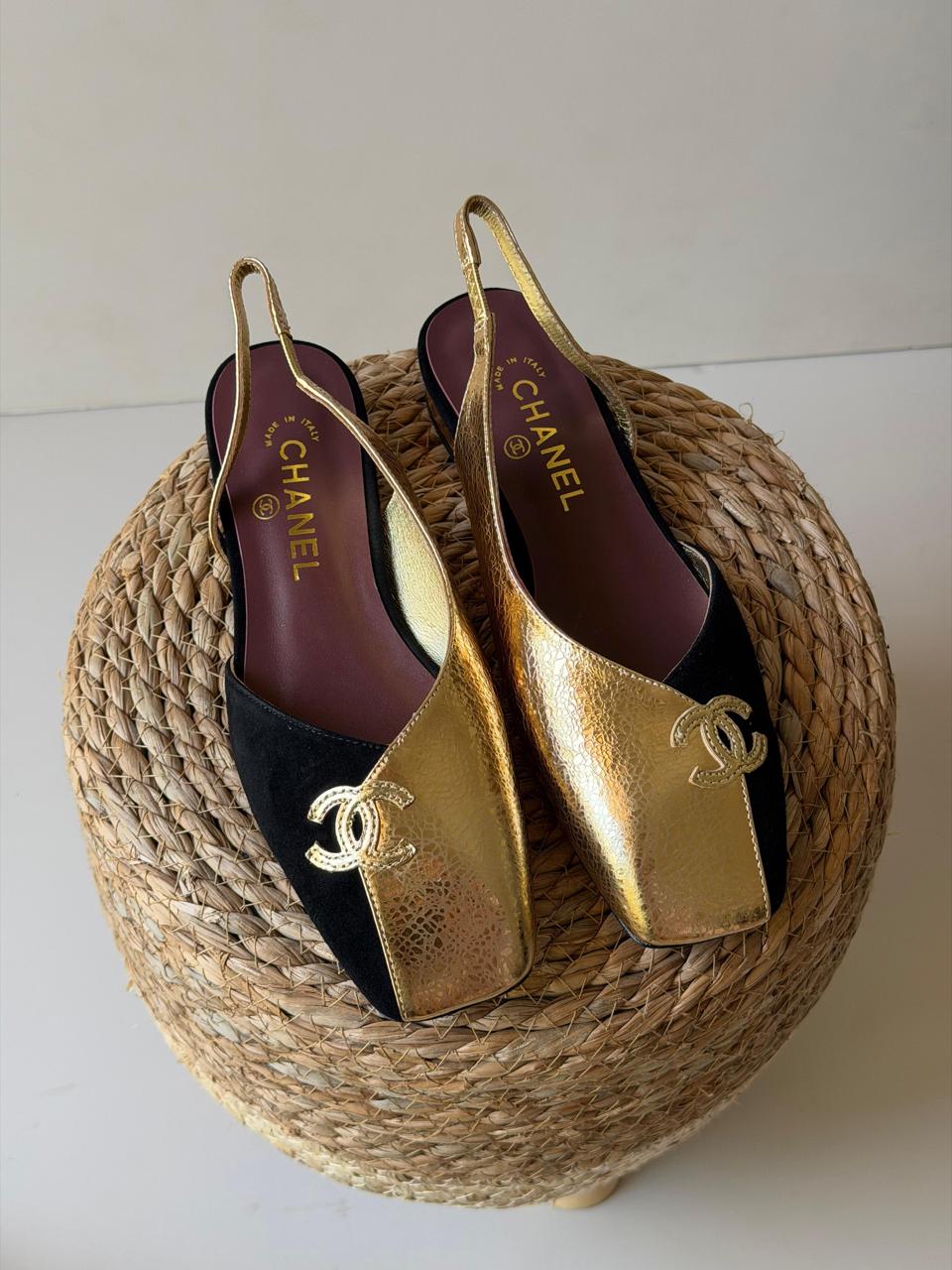 Chanel heels - low heels flat