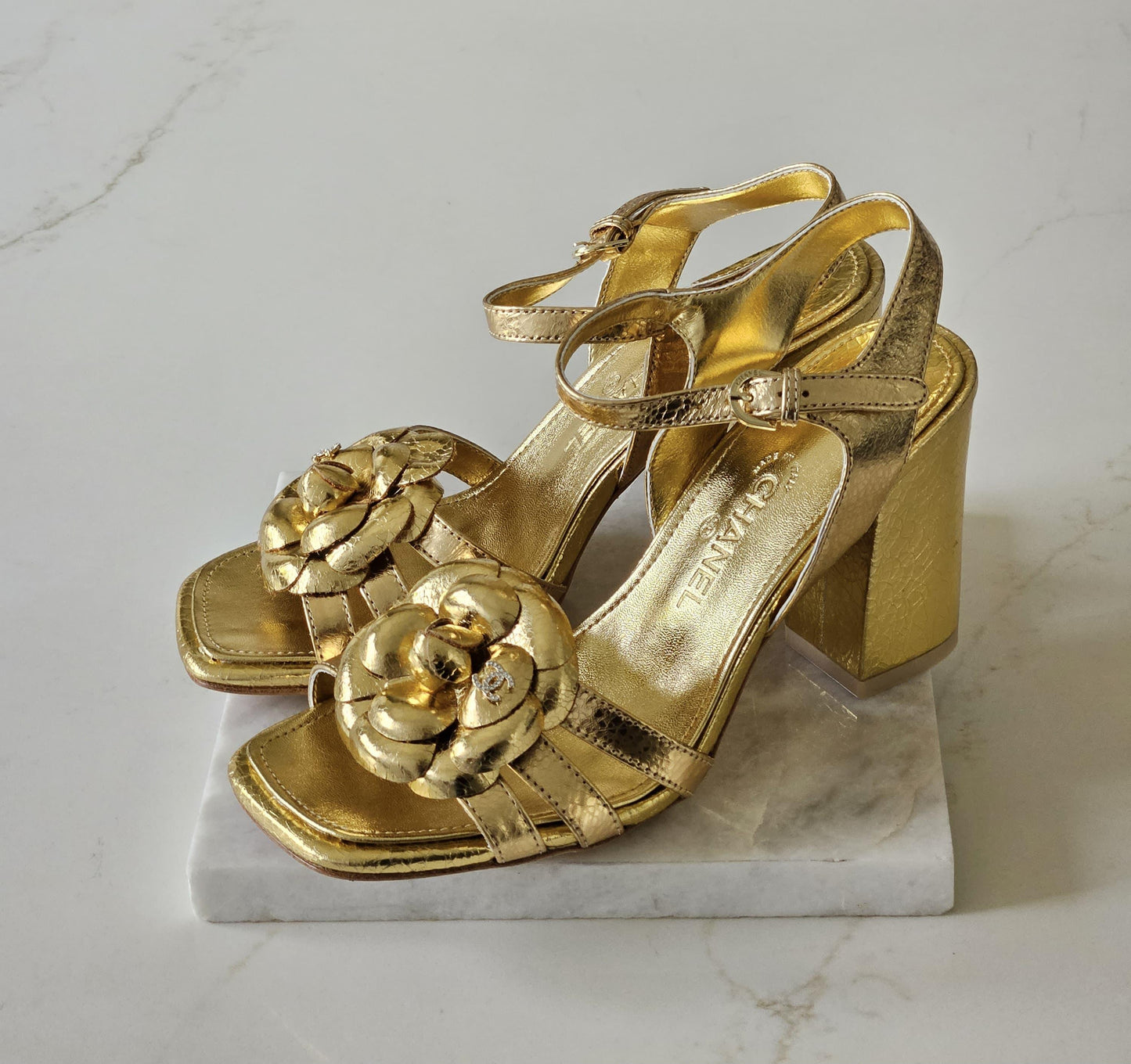 chanel sandals heels