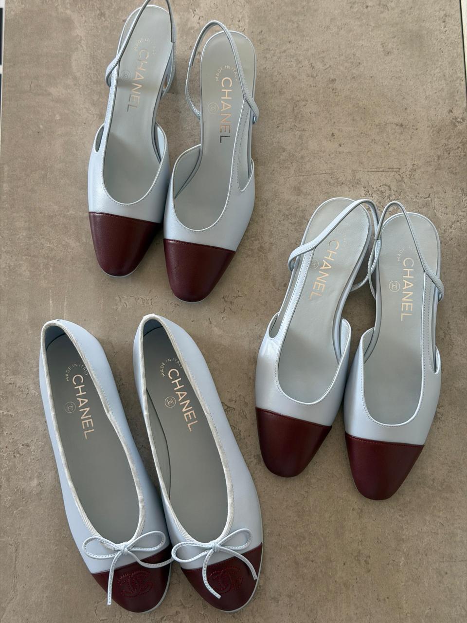 Chanel heels & chanel ballerina collection - blue