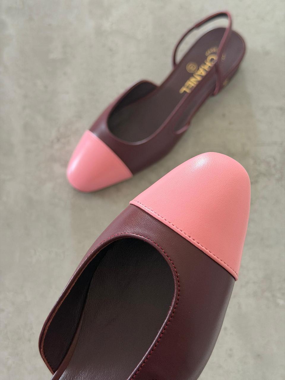 Chanel heels & chanel ballerina collection - maroon