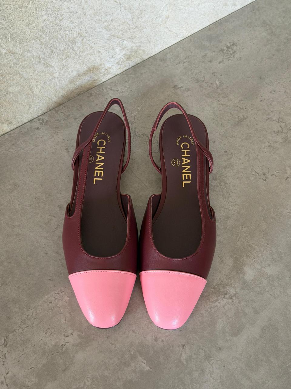 Chanel heels & chanel ballerina collection - maroon