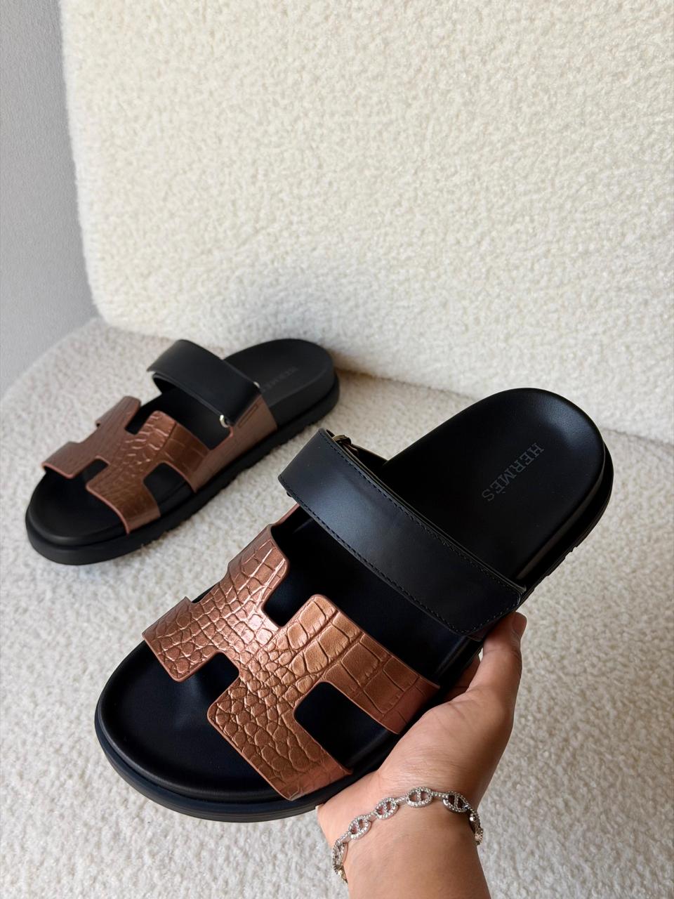 Hermes slippers chypre
