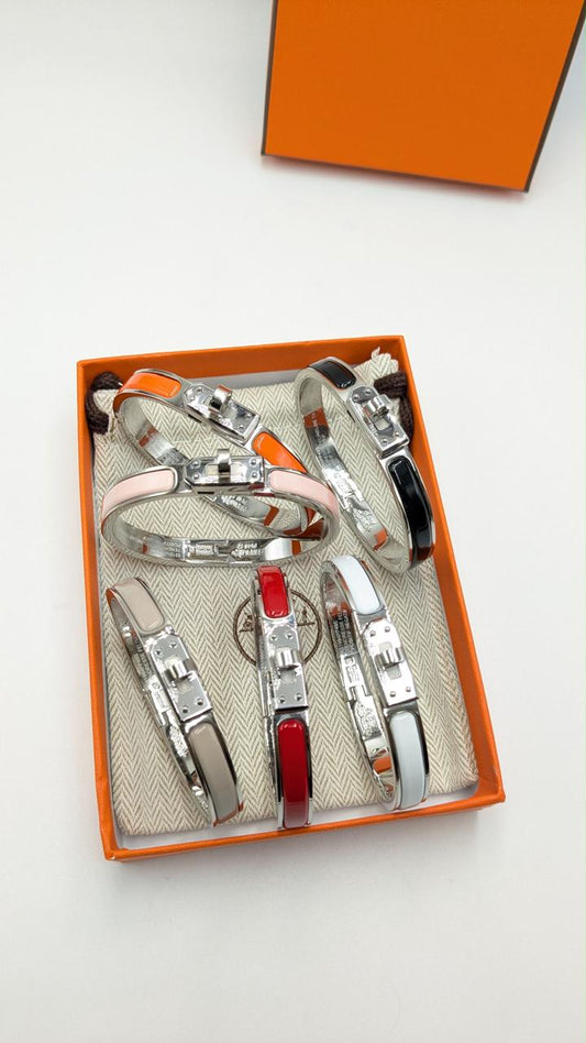 Hermes bangle - silver hardware