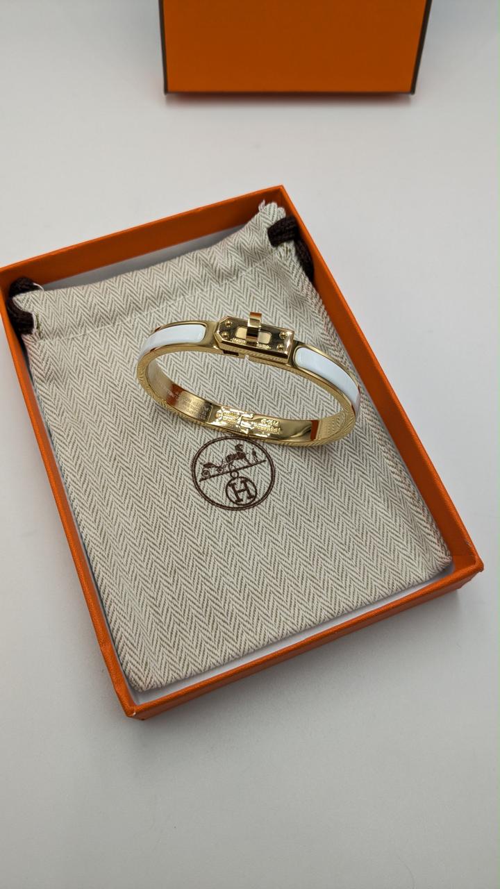 Hermes bangle - gold hardware