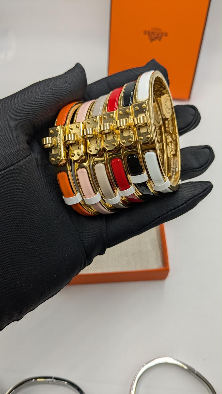 Hermes bangle - gold hardware
