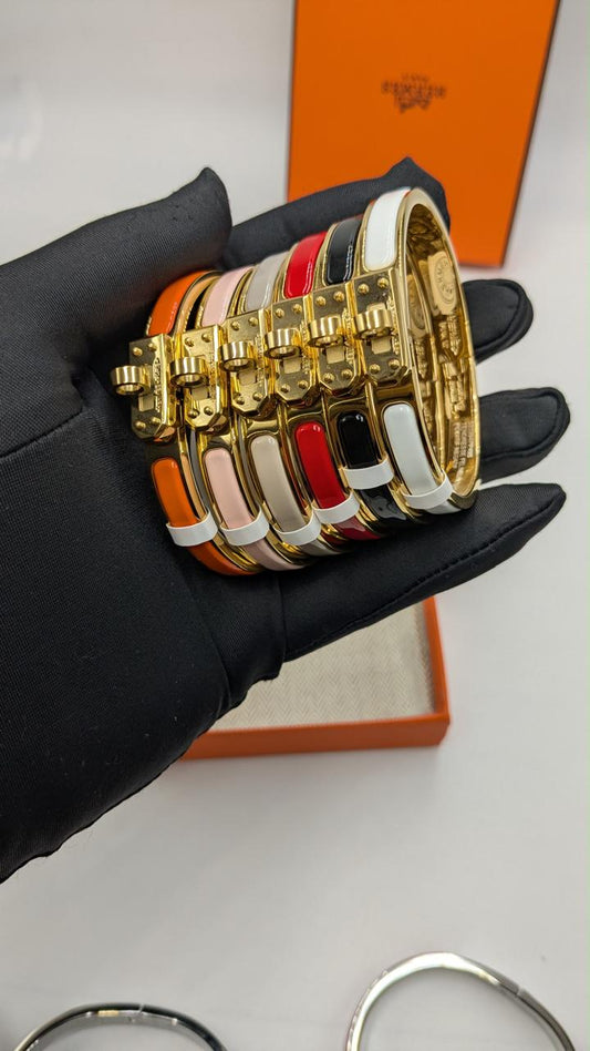 Hermes bangle - gold hardware