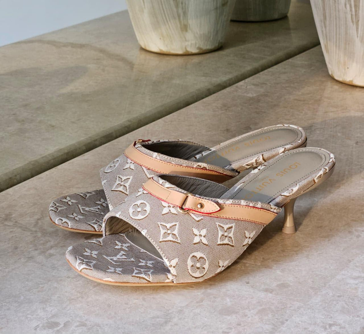 Lv sandals heels