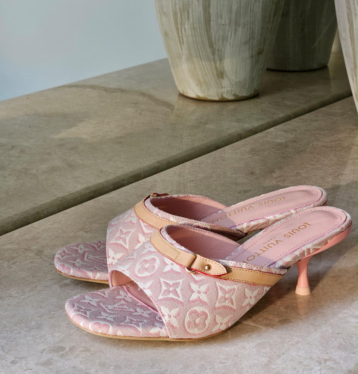Lv sandals heels