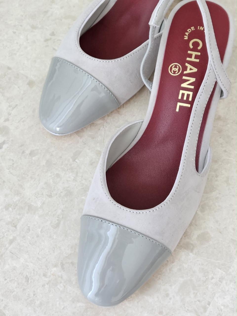 Chanel heels & ballerina - green