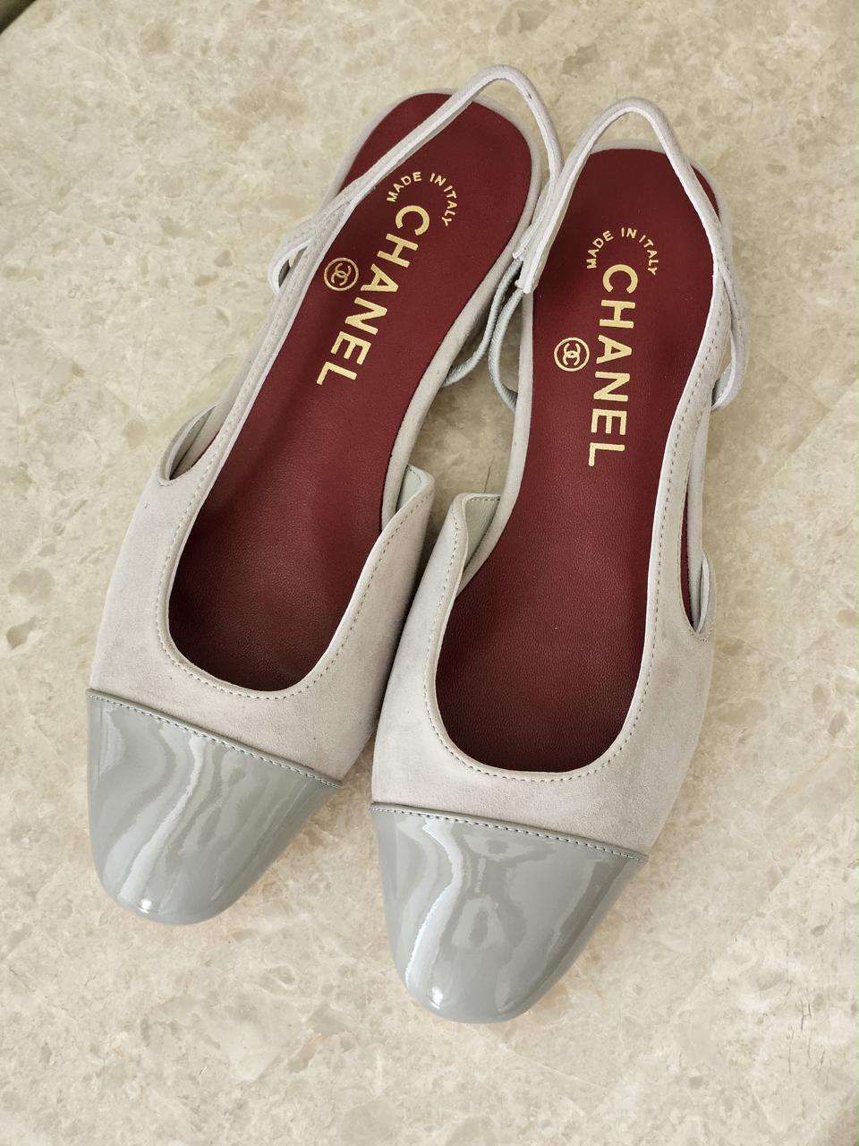Chanel heels & ballerina - green