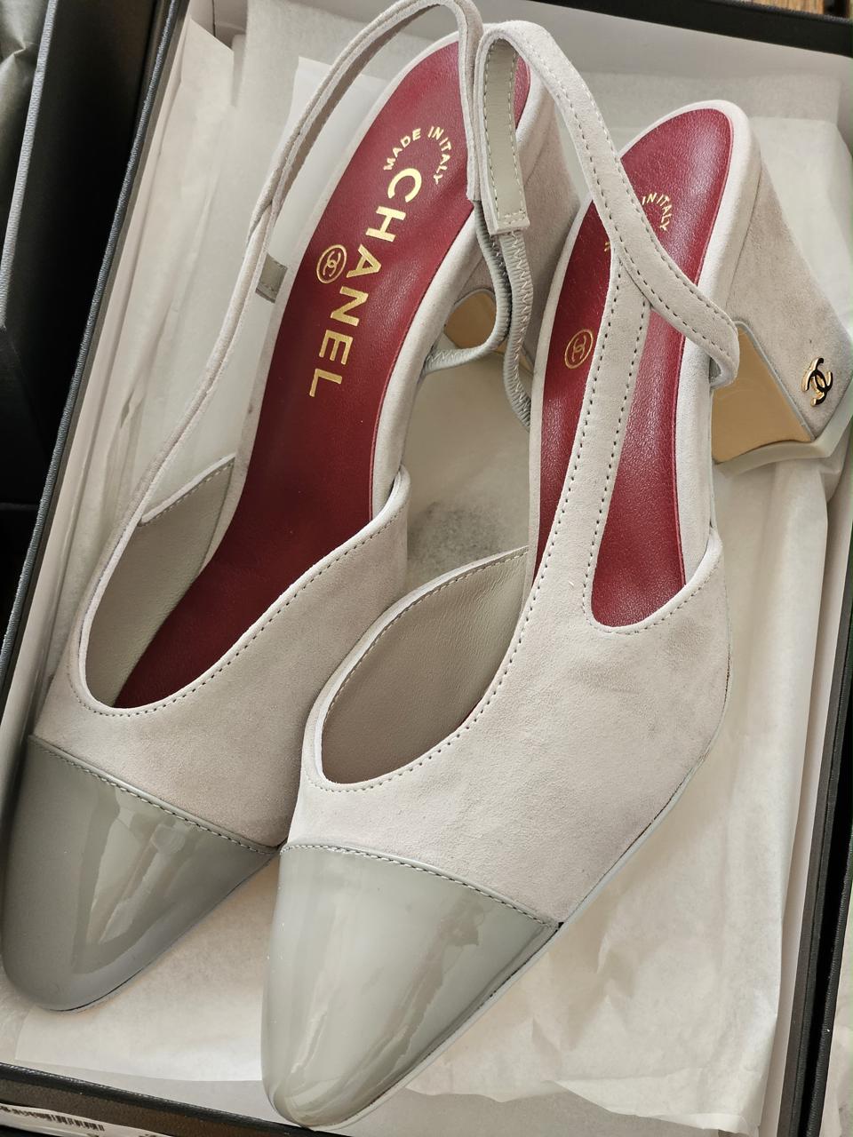 Chanel heels & ballerina - green