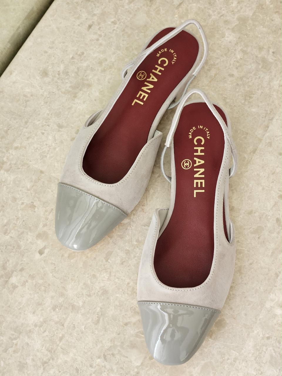 Chanel heels & ballerina - green