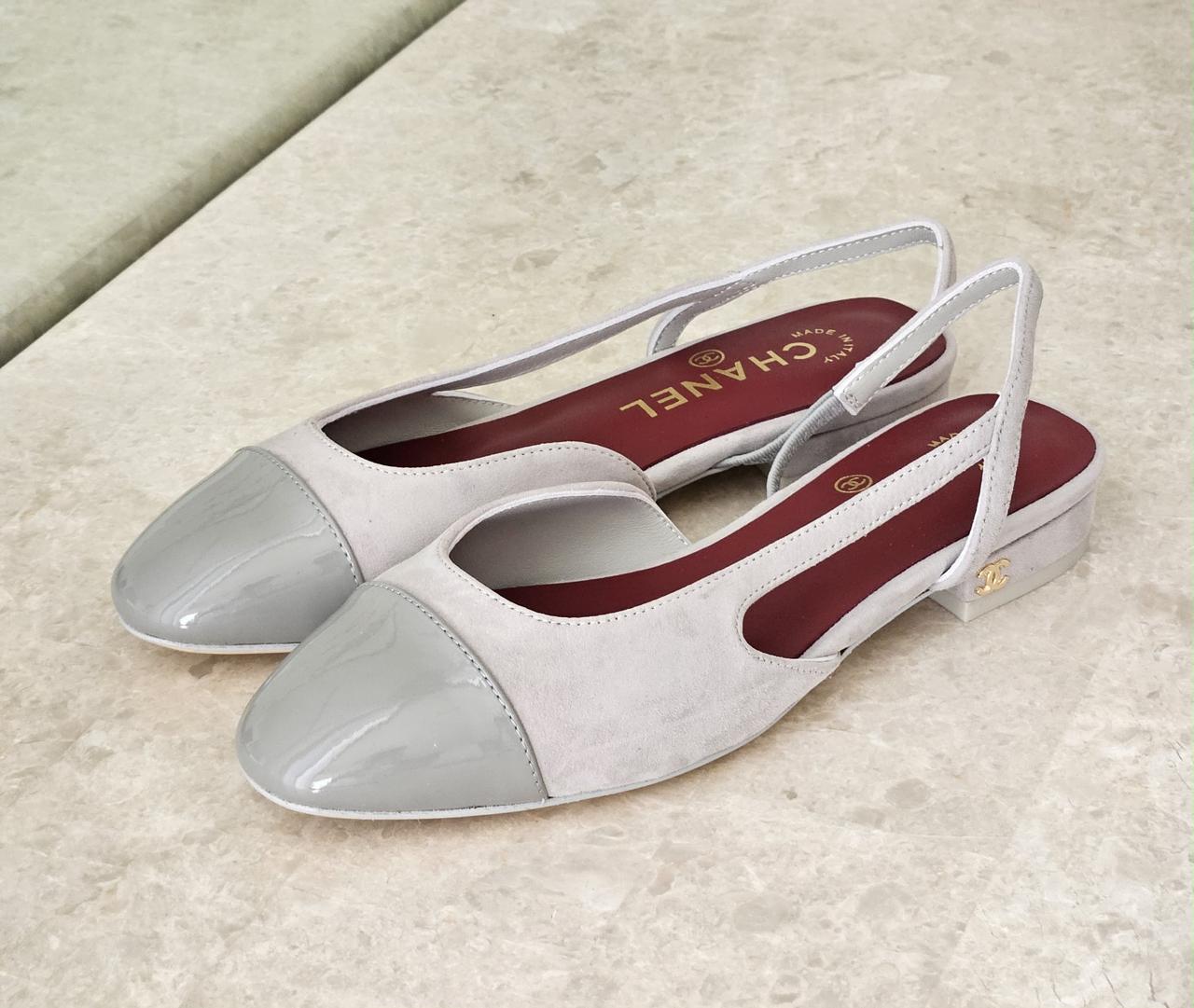 Chanel heels & ballerina - green
