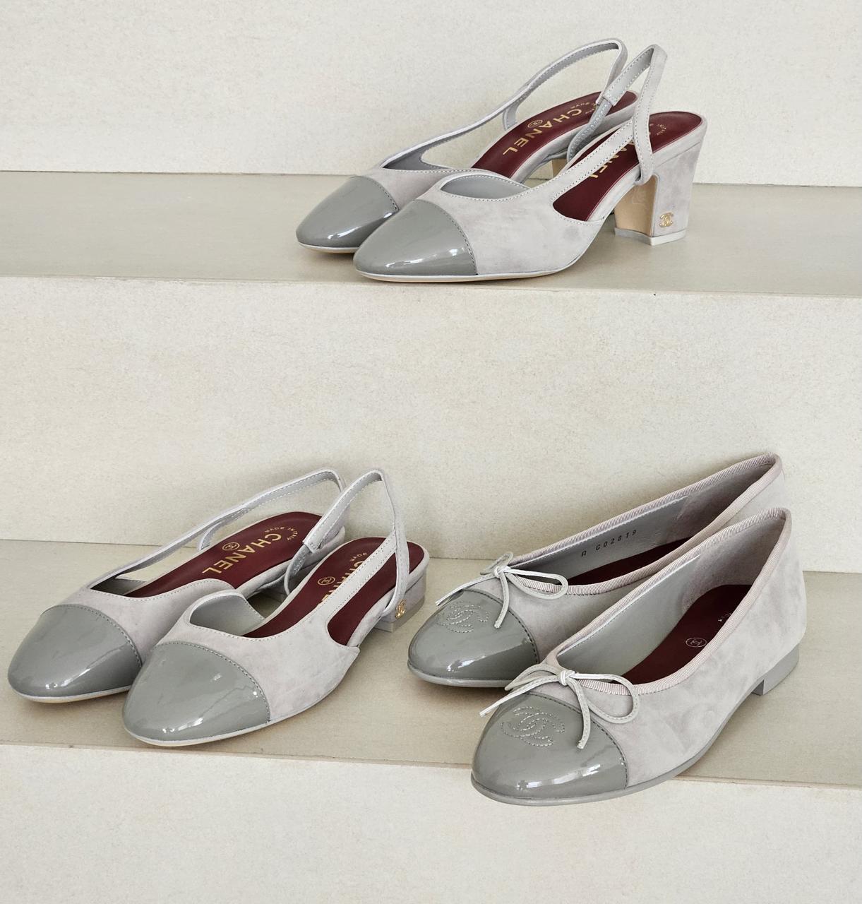 Chanel heels & ballerina - green