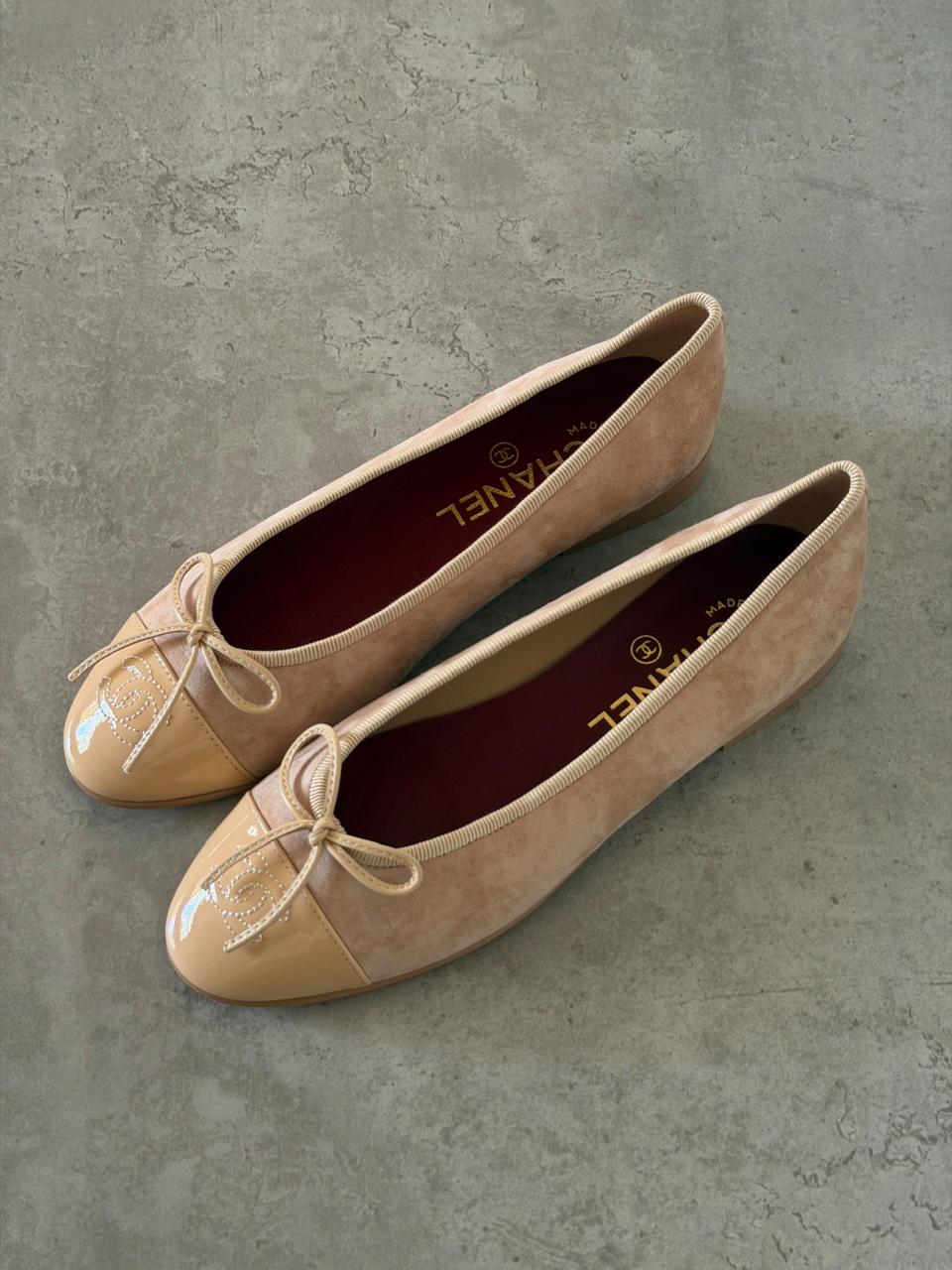 Chanel heels & low heels & chanel ballerina - beige