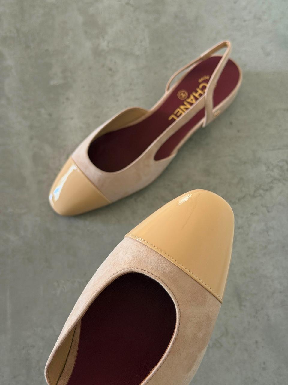 Chanel heels & low heels & chanel ballerina - beige