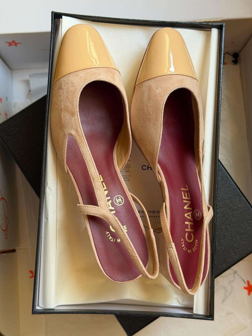Chanel heels & low heels & chanel ballerina - beige