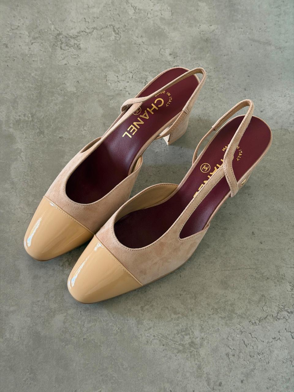 Chanel heels & low heels & chanel ballerina - beige