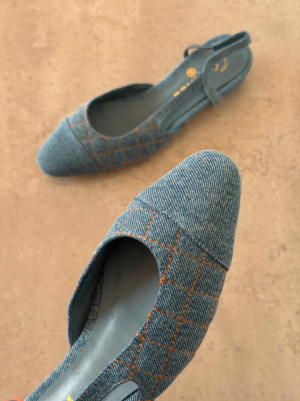 Chanel heels & low heels & chanel ballerina - denim