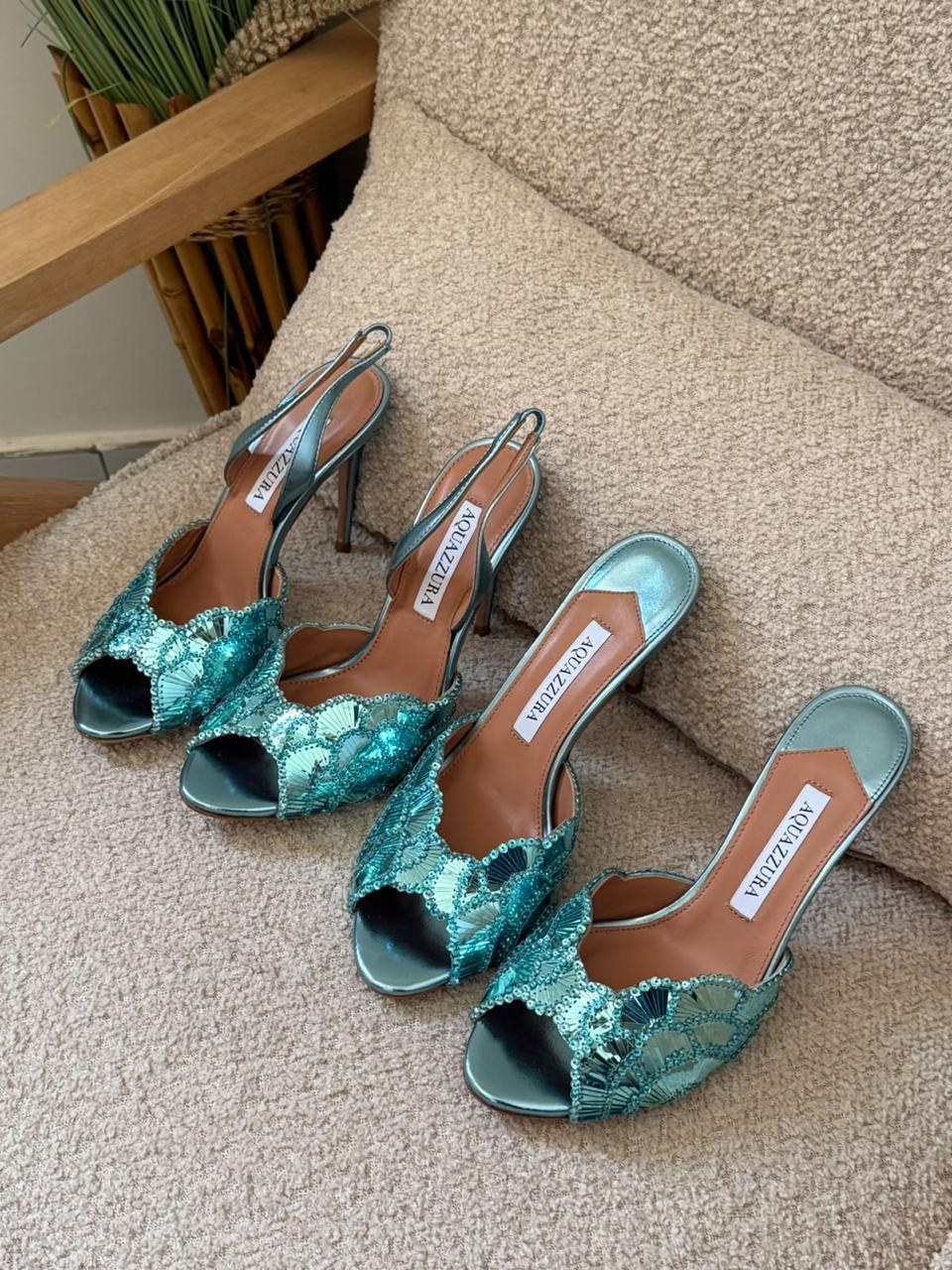 Aquazurra sandals heels