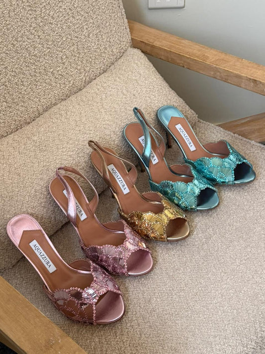Aquazurra sandals heels