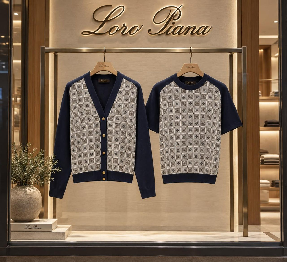 Loro piana cardigan & Loro piana Tshirt