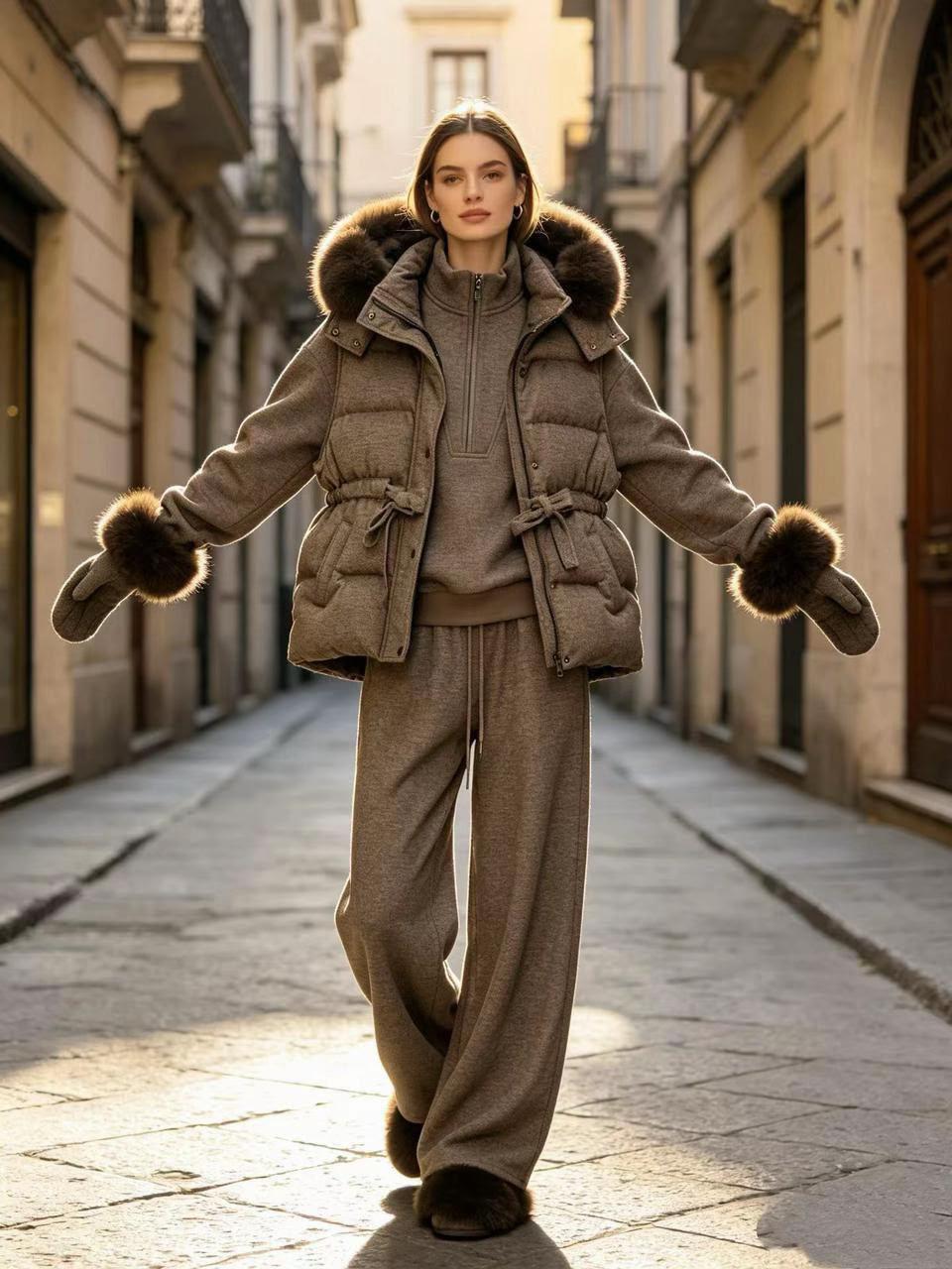 Loro piana tracksuit with vest
