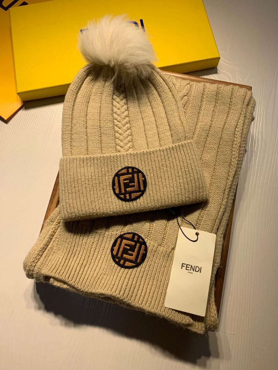 Fendi scarf & hat
