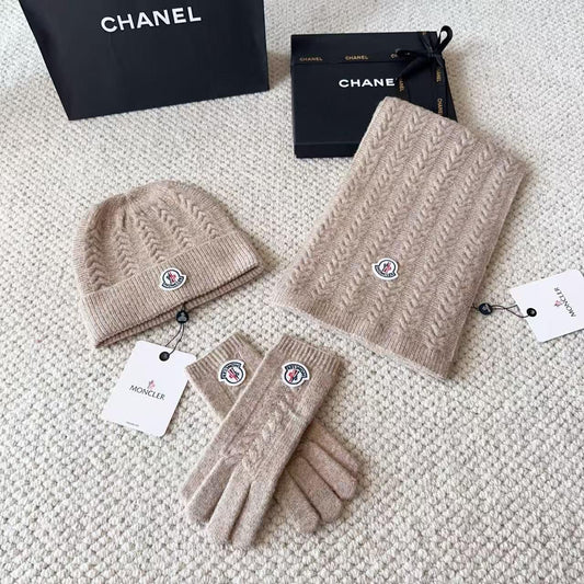 Moncler scarf & hat & gloves