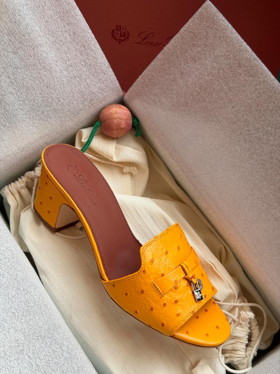 Loro piana slippers - ostrich leather
