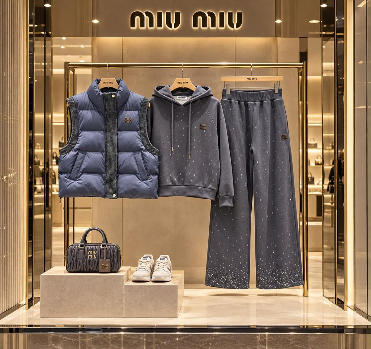Miu Miu tracksuit with vest