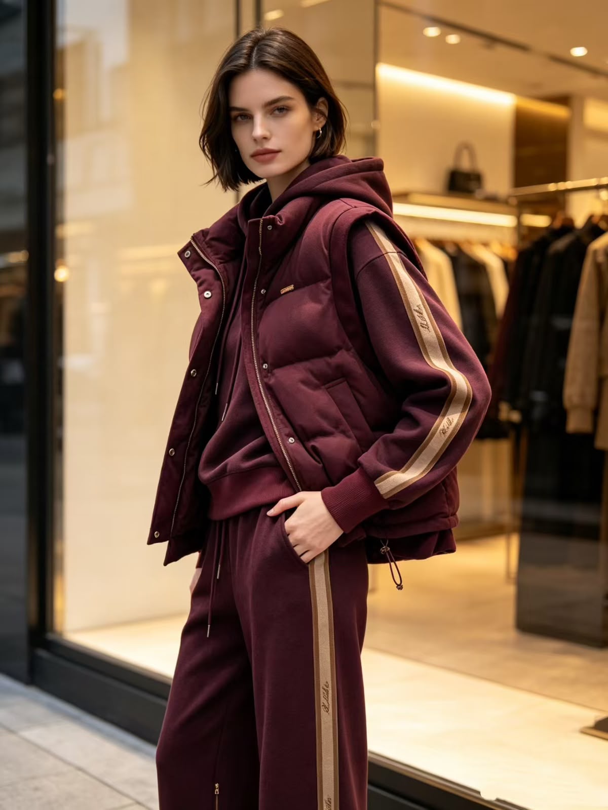 Loro piana tracksuit with vest