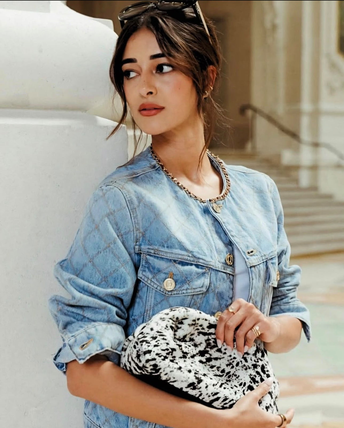 Chanel clothes set - skirt with jacket denim