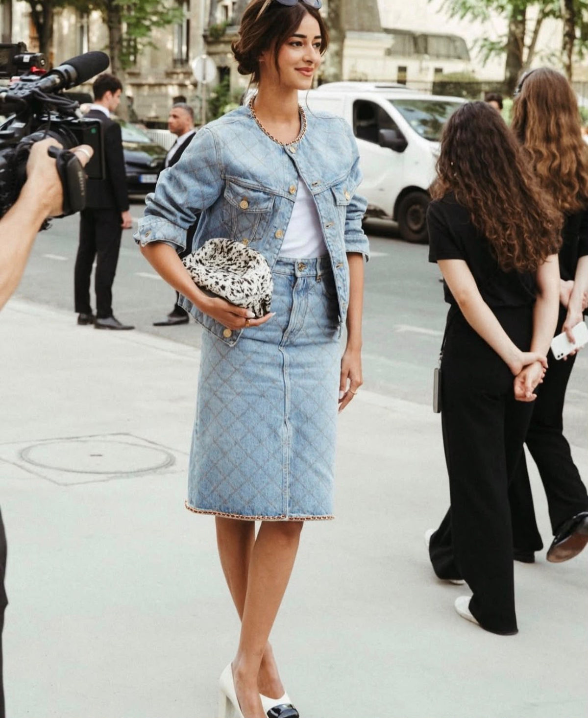 Chanel clothes set - skirt with jacket denim