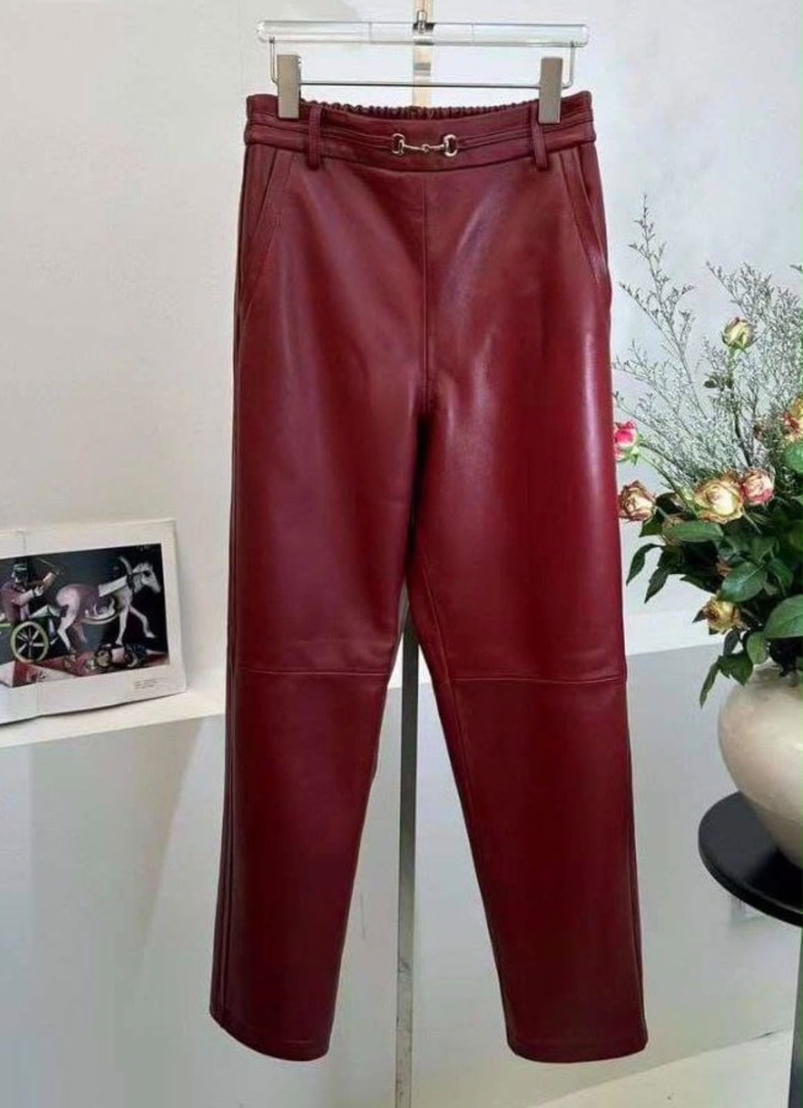 Gucci pants leather