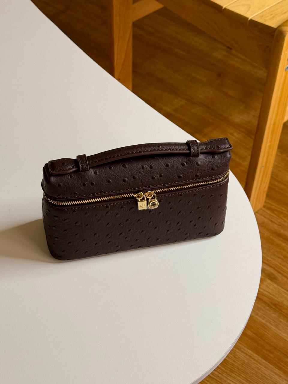 Loro piana bag ostrich leather