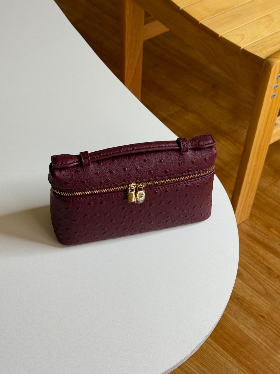 Loro piana bag ostrich leather