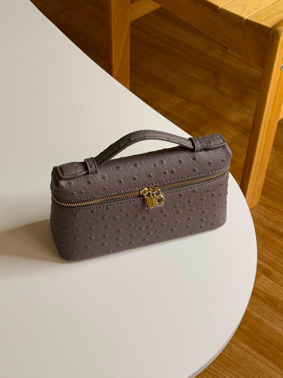 Loro piana bag ostrich leather