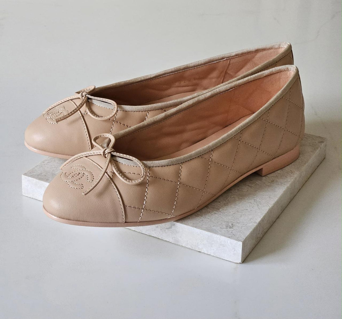 Chanel heels & Chanel ballerina - beige “heels - low heels - ballerina”