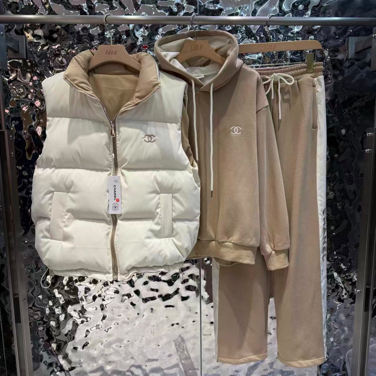 Chanel tracksuit with vest - double sided