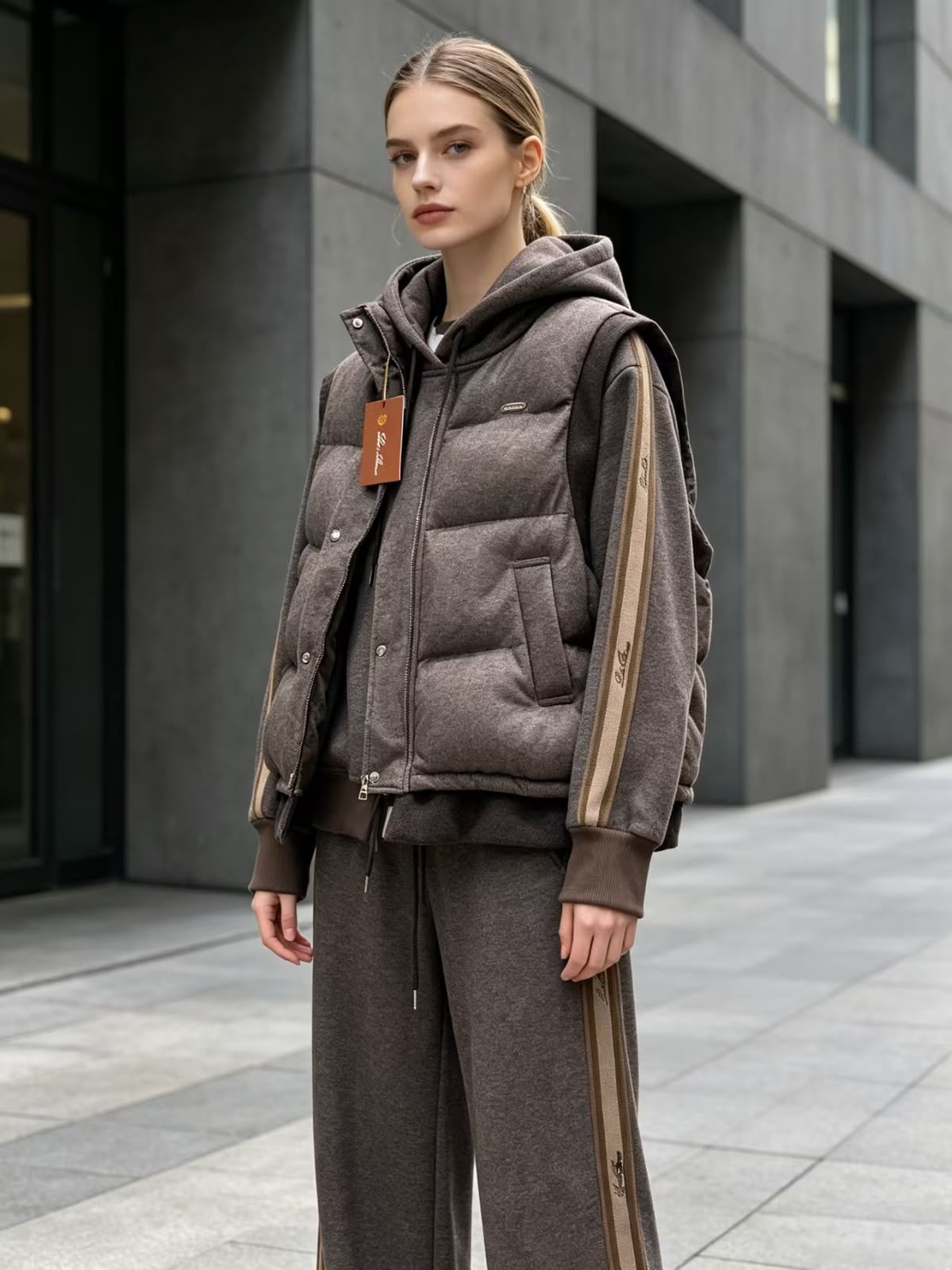 Loro piana tracksuit with vest